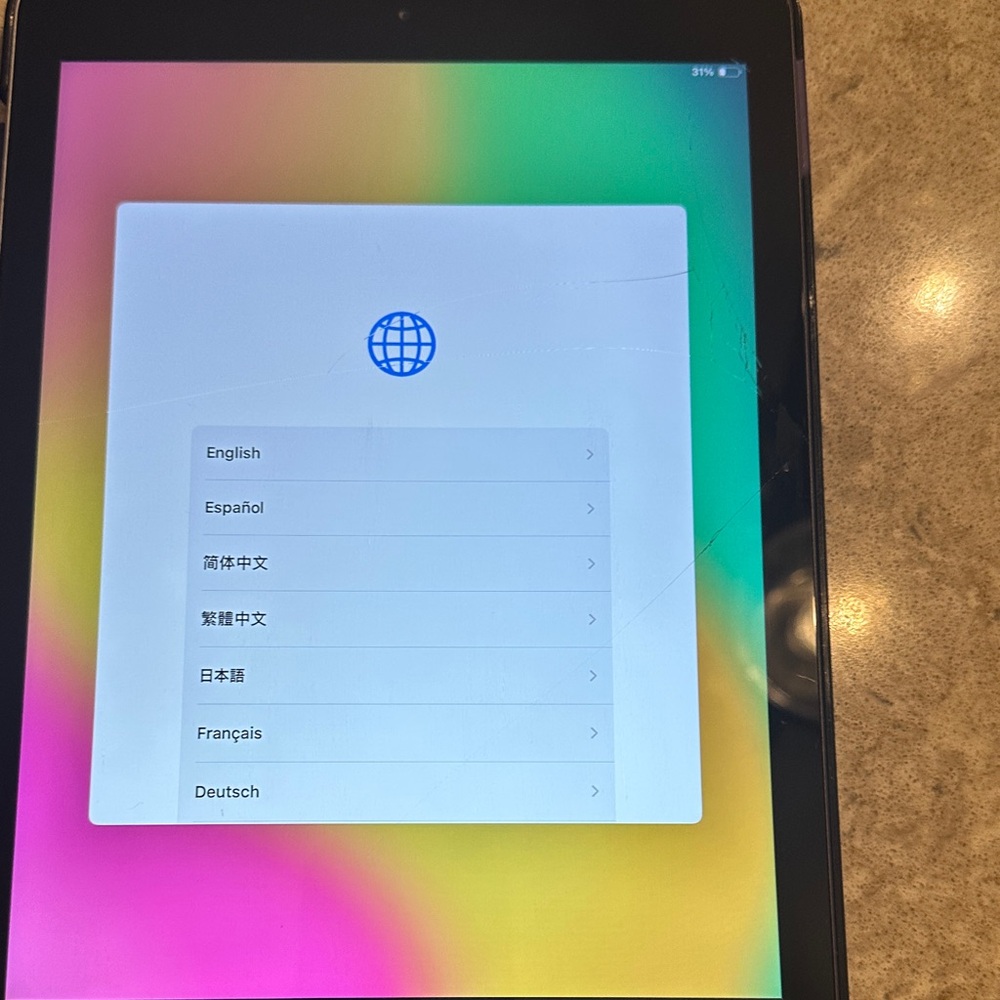 6th Generation Apple iPad with slim purple case